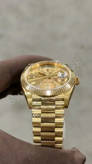 Rolex Day-Date 36 mm "Everose Arduvaz Diamond Kadran Tungsten" 128235 No. 07 — 4. görsel