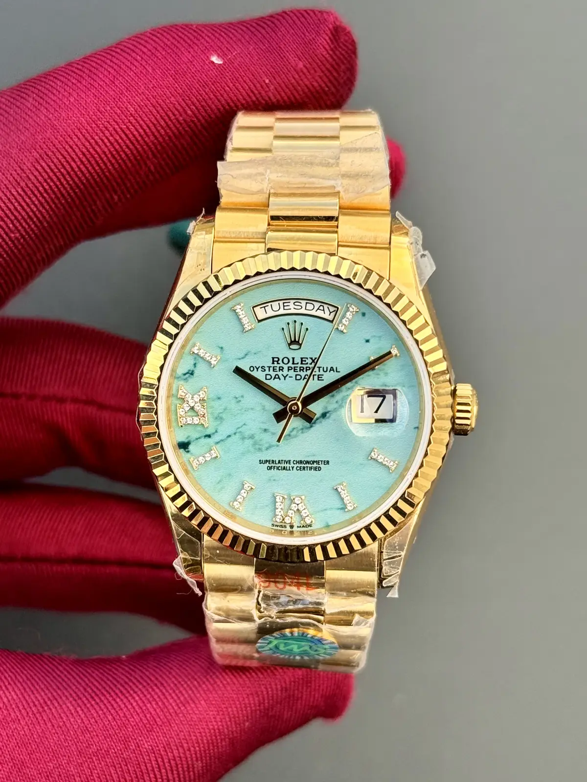 Rolex Day-Date 36 mm "Turquoise Marble Roman Dial"