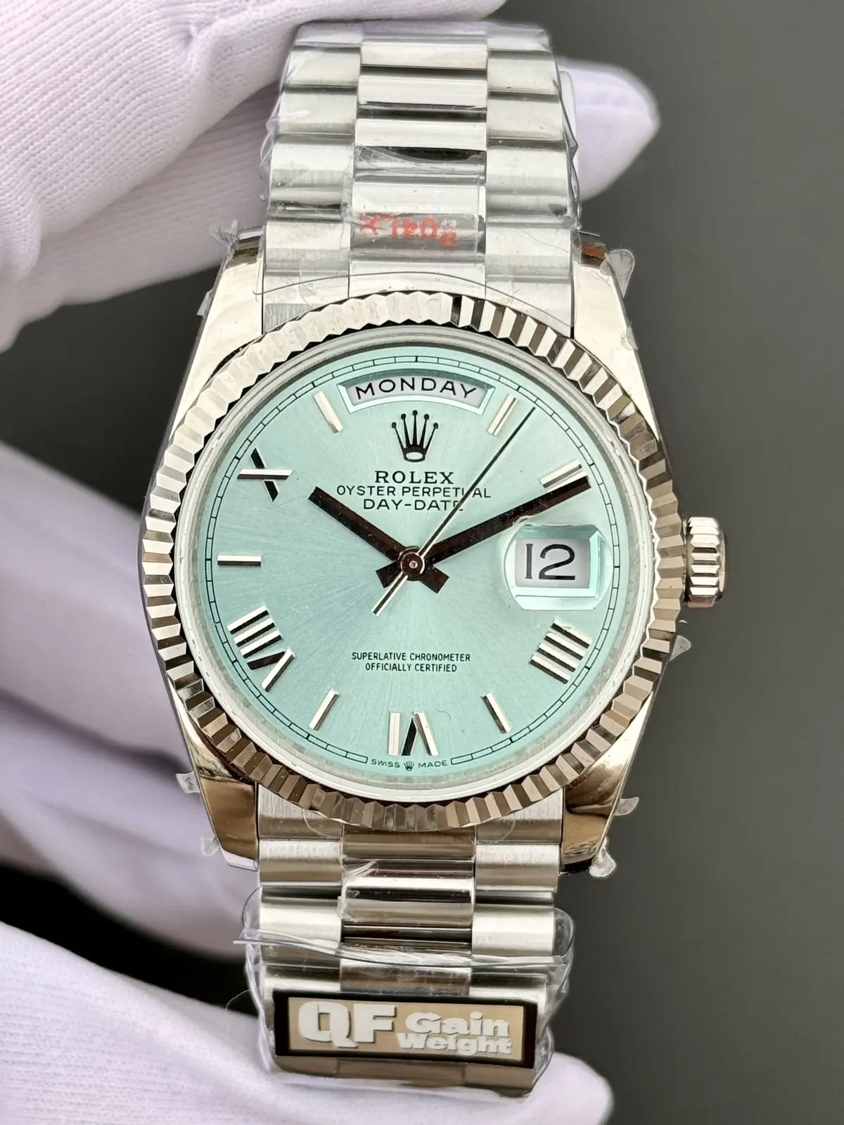 Rolex Day-Date "Ice Blue Baguette"