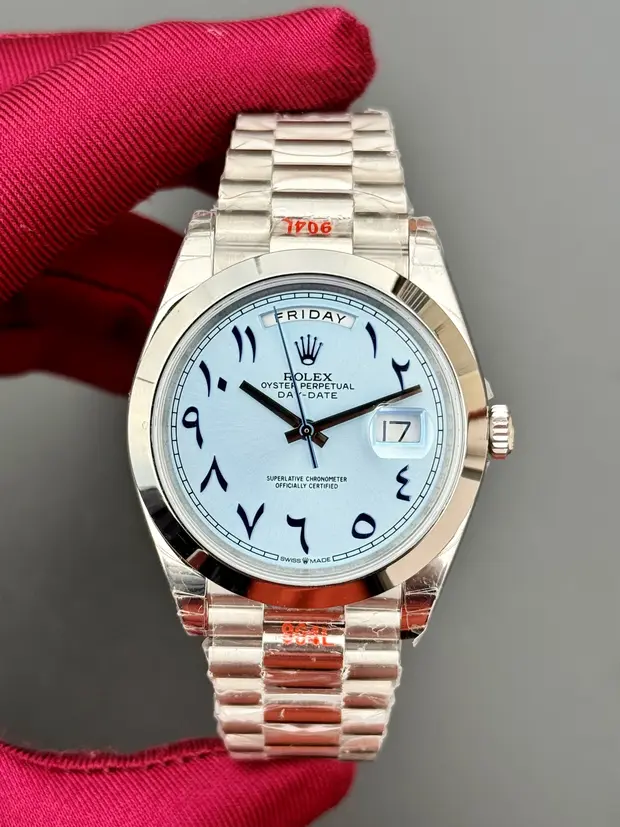 Rolex Day-Date "II Platinum Ice Blue Arabic Dial"