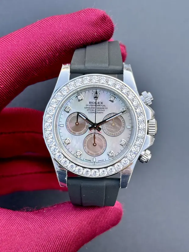 Rolex Daytona "Cosmograph Gri Full Taşlı"