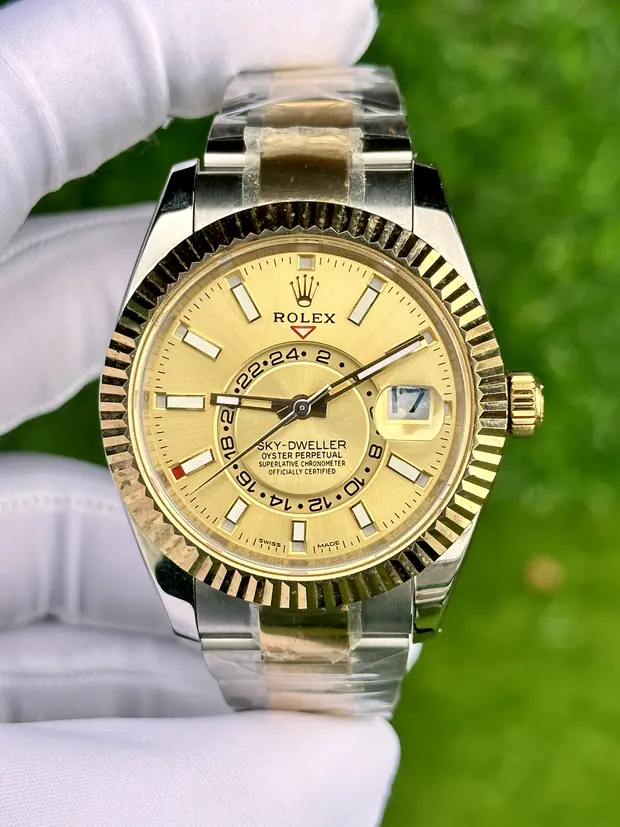Rolex Sky-Dweller 42 mm "Gold Kadran Cift Renkli Jubile" No. 01