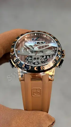 Ulysse Nardin El Toro "GMT Perpetual Pembe Altın Kasa", 4. görsel
